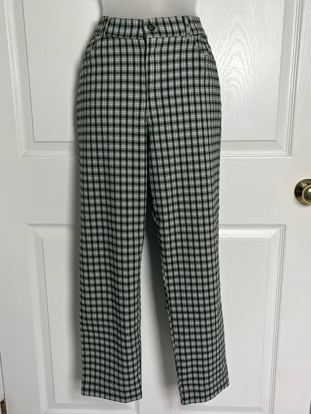 Hollister Ultra High Rise Advanced Stretch Plaid Pants Medium M